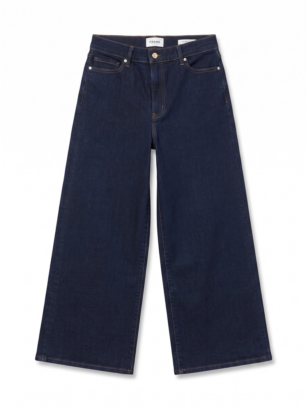 Frame Le Slim Palazzo Crop Jeans Womens 31 Rinse NWT High Rise Wide Leg LSPC814 - Picture 6 of 14